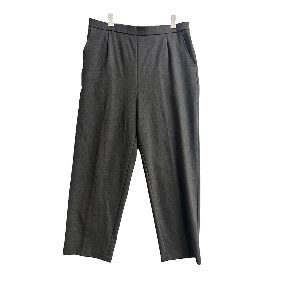 BRIGGS Pants sz 18W‎ Elastic Back Waist Gray With Pockets